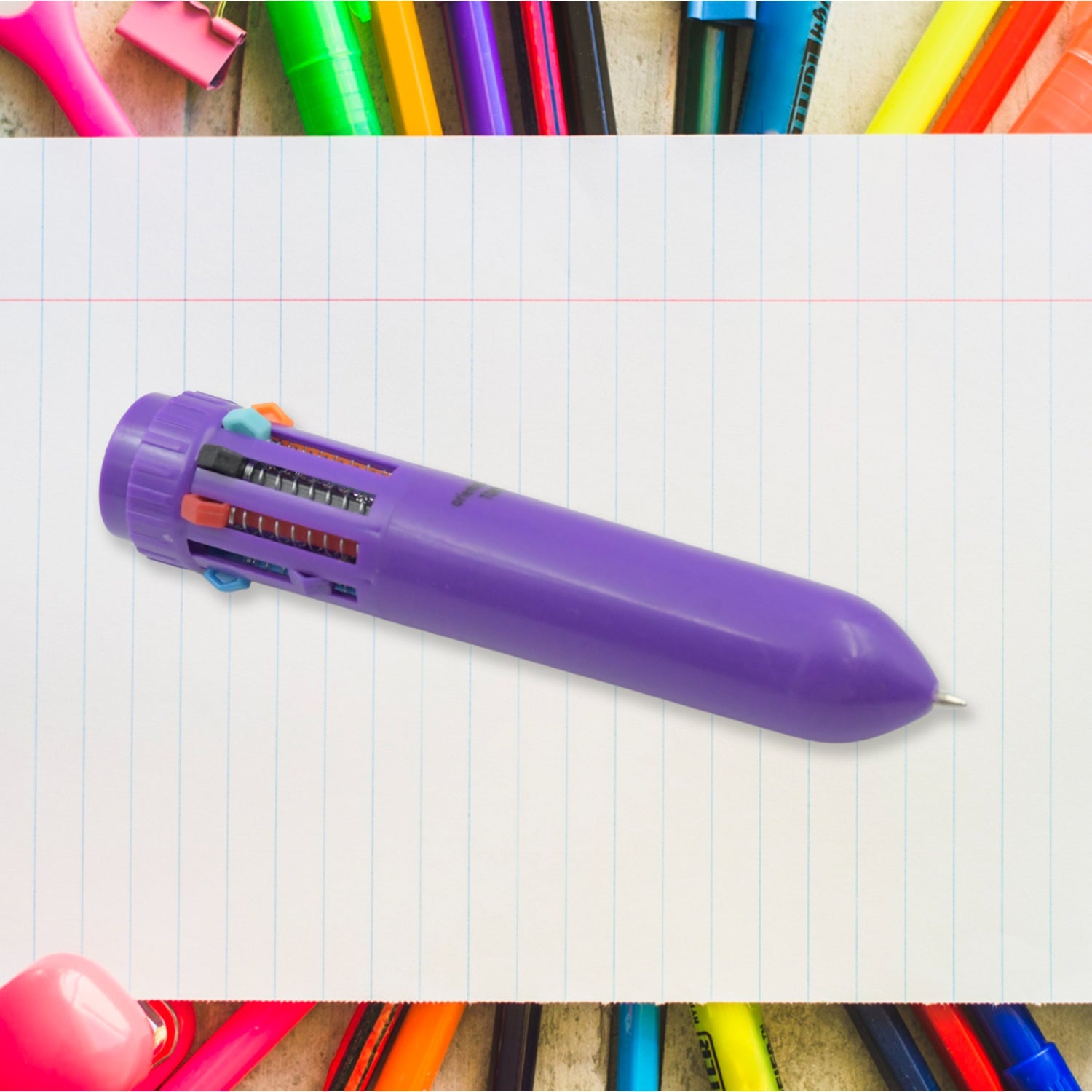 Kids 10-in-1 Color Pens Ballpoint Pen Set for Kids Cartoon Head Writing Pen for School Office Stationary Kit, Teddy Bear (1 Pc) Kids 10-in-1 Color Pens Ballpoint Pen Set for Kids Cartoon Head Writing Pen for School Office Stationary Kit, Teddy Bear (1 Pc)